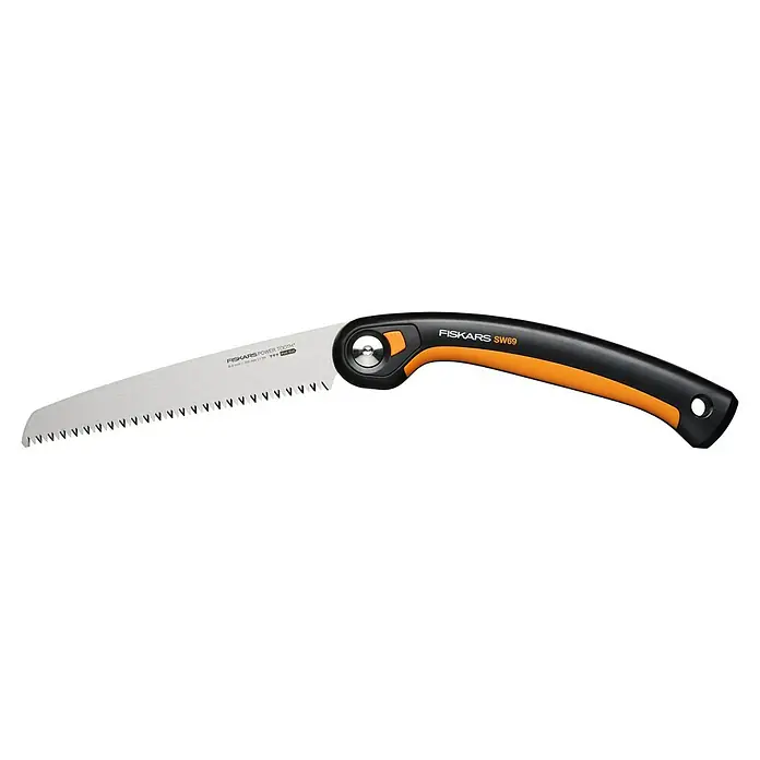 Fiskars Plus Klappsäge SW69 - 21 cm - Eine Fiskars SW69 Klappsäge mit Power Tooth Klingentechnologie für müheloses Schneiden von Ästen und Zweigen.
