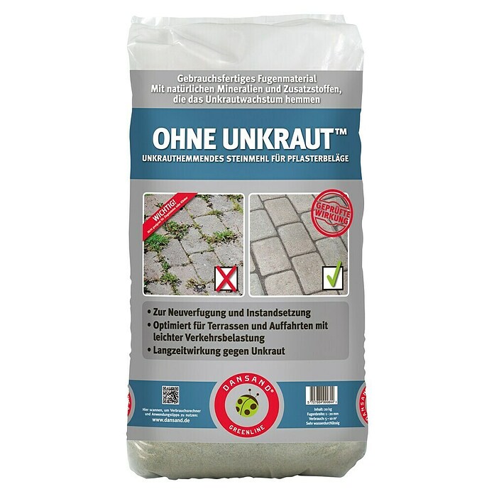 Dansand Steinmehl No Grow (Anthrazit, Fugenbreite: 3 - 20, 20 kg)