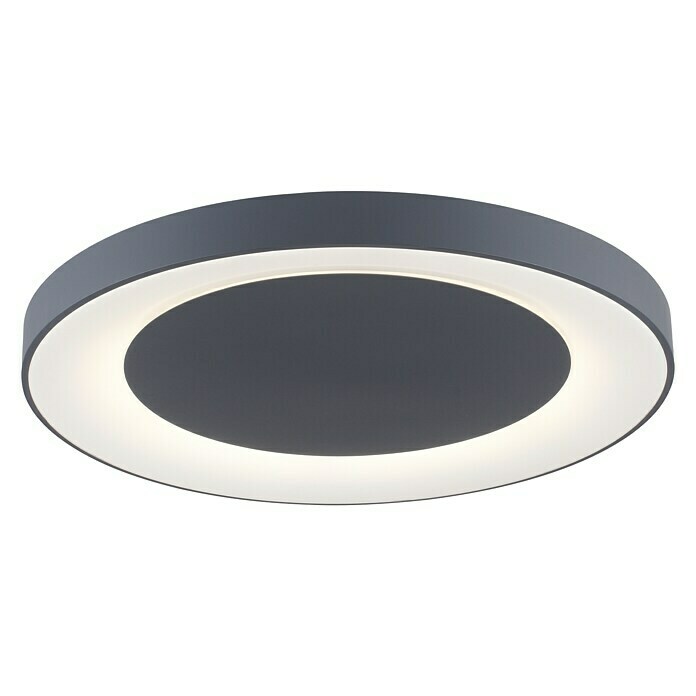 Just Light LED-Deckenleuchte rund ANIKA (54 W, Ø x H: 70 x 7,7 cm, Grau, Mehrfarbig) | BAUHAUS