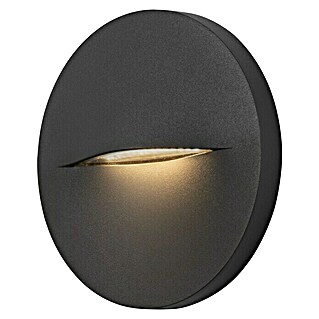 Forlight Plafón LED redondo Hide (2,7 W, Ø x L: 14 cm x 1,5 mm, Antracita, Blanco neutro)