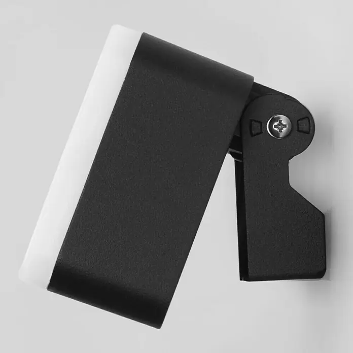 Forlight Aplique exterior LED Tilt - 6,6 W, L x An x Al: 5 x 9 x 9 cm, Antracita, Blanco neutro - Lámpara de pared LED negra moderna con cabezal ajustable para una iluminación elegante.