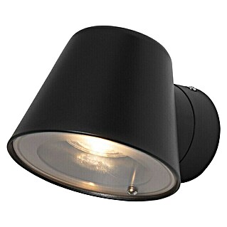 Forlight Cone Aplique exterior (8 W, L x An x Al: 15 x 11,7 x 10 cm, Negro, GU10)