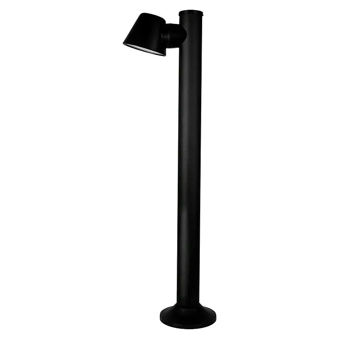 Forlight Cone Lámpara de pie para exterior - 8 W, Color del marco: Negro, 11,7 x 15 x 80 cm, Sin bombillas - Elegante luminaria negra para senderos.