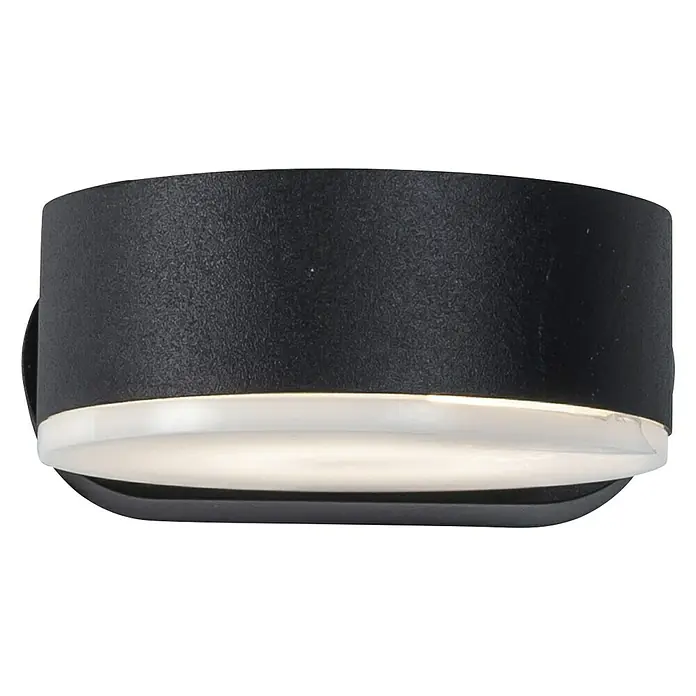 Forlight Pale Aplique exterior LED - 10,5 W, L x An x Al: 11 x 8,3 x 4 cm, Antracita, Blanco neutro - Aplique de pared negro con iluminación LED. El diseño moderno proporciona una iluminación agradable y crea un ambiente elegante. Ideal para interiores.