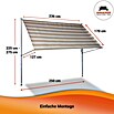Angerer Klemmmarkise Premium (Taupe/Beige, Breite: 2,5 m, Ausfall: 1,7 m) | BAUHAUS