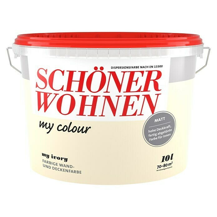 Schöner Wohnen my colour Wandfarbe (My Ivory, Matt, 10 l)
