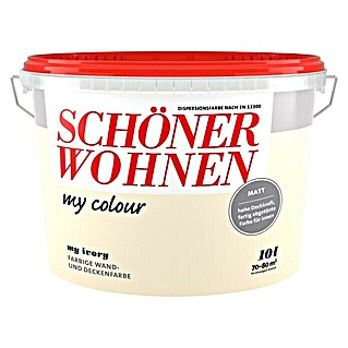 SCHÖNER WOHNEN-Farbe my colour Wandfarbe (My Ivory, Matt, 10 l)