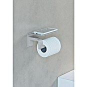 Creabath Elegance Portarrollos de pared (Con tapa, Gris silk) | BAUHAUS