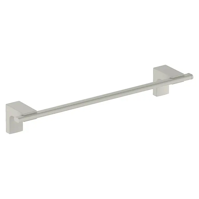 Creabath Elegance Toallero de barra - 35,6 cm, Gris silk - Toallero plateado para baños, con soportes de montaje en pared, ideal para cualquier baño.