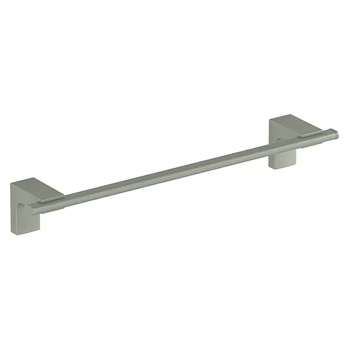 Creabath Elegance Toallero de barra - 35,6 cm, Verde mist - Toallero de acero inoxidable con soportes cuadrados para un diseño de baño moderno.