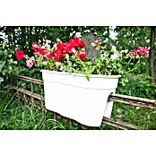 KHW Geländertopf Flowerclip XL (2 Stk., 57,5 cm, Weiß)