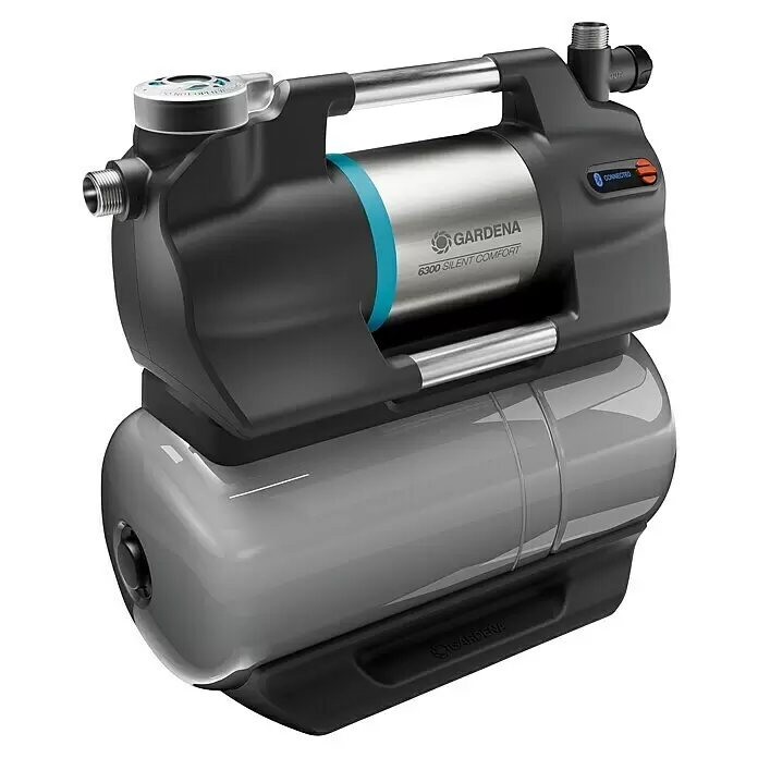 Gardena Hauswasserwerk 6300 Silent Comfort1.050 W, Max. Fördermenge: 6.300 l/h, Max. Druck: 4,9 bar Diagonal View