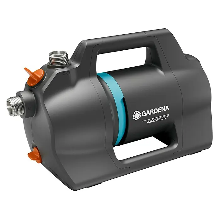 Gardena Gartenpumpe 4300 Silent - 650 W, Max. Fördermenge: 4.300 l/h - Das GARDENA 4300 Silent Hauswasserwerk ist ein kompaktes und leises System zur automatischen Gartenbewässerung.