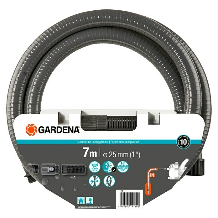 Gardena Gartenpumpen-Set 4100 Silent Saugschlauch (550 W, Max. Fördermenge: 4.100 l/h) | BAUHAUS