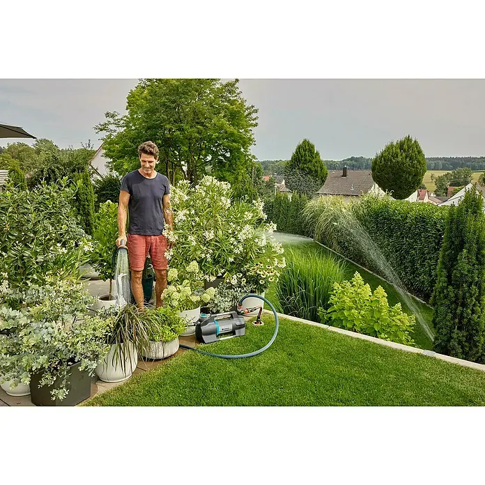 Gardena Stazione D'acqua Domestica 6300 SilentComfort – Pompa Per Irrigazione Silenziosa E Potente