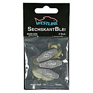 Westline Zeshoekig vislood 15 g (3 st., 15 g)