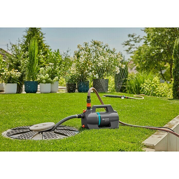 Gardena Pumpe für die Gartenbohrmaschine (Max. Fördermenge: 2.400 l/h,  Kunststoff)