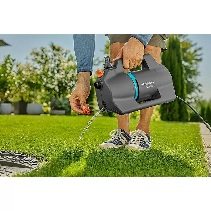 Gardena Gartenpumpen-Set 4100 Silent Saugschlauch550 W, Max. Fördermenge: 4.100 l/h