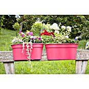 KHW Geländertopf Flowerclip XL (2 Stk., 57,5 cm, Beere)