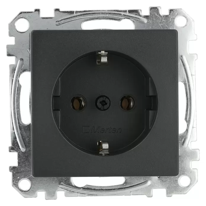 Merten System M Steckdose MEG2301-0414 - Anthrazit, Kunststoff, IP20