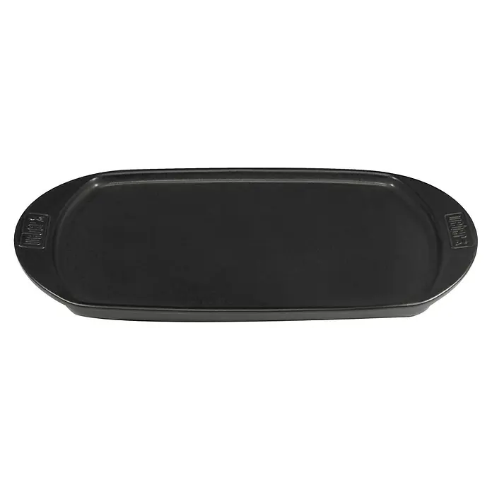 Weber Grillplatte - L x B: 40 x 22 cm - Schwarze Weber Grillplatte aus Gusseisen für ein gleichmäßiges und effizientes Grillerlebnis. Ideal für Gemüse, Meeresfrüchte und mehr.