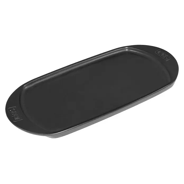 Weber Grillplatte - L x B: 40 x 22 cm - Schwarze Grillplatte, ideal zum Kochen kleiner Speisen auf dem Grill. Robustes Design mit erhöhten Rändern.