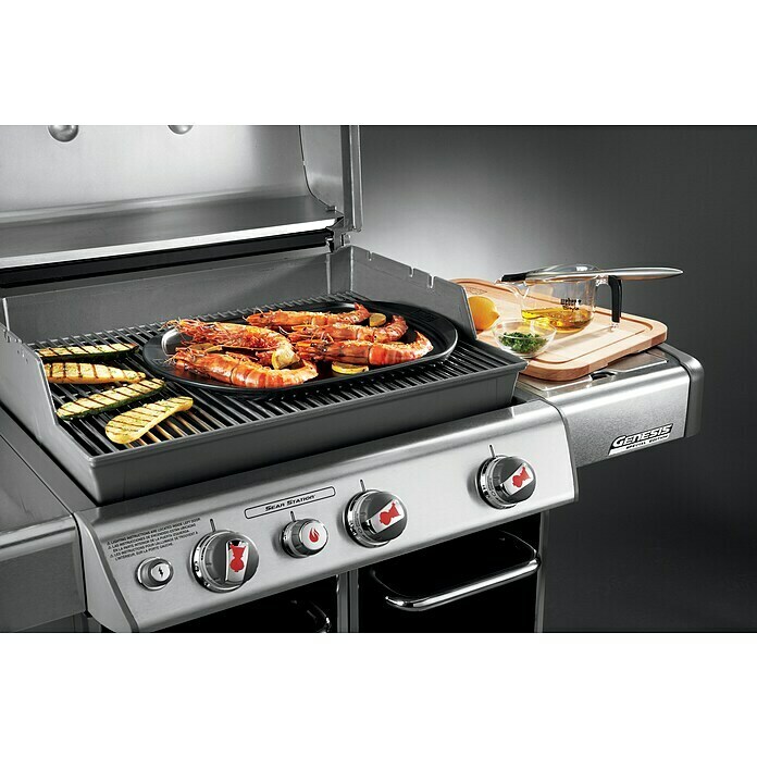 Weber Grillplatte (Keramik, 48 x 34,5 x 3 cm)