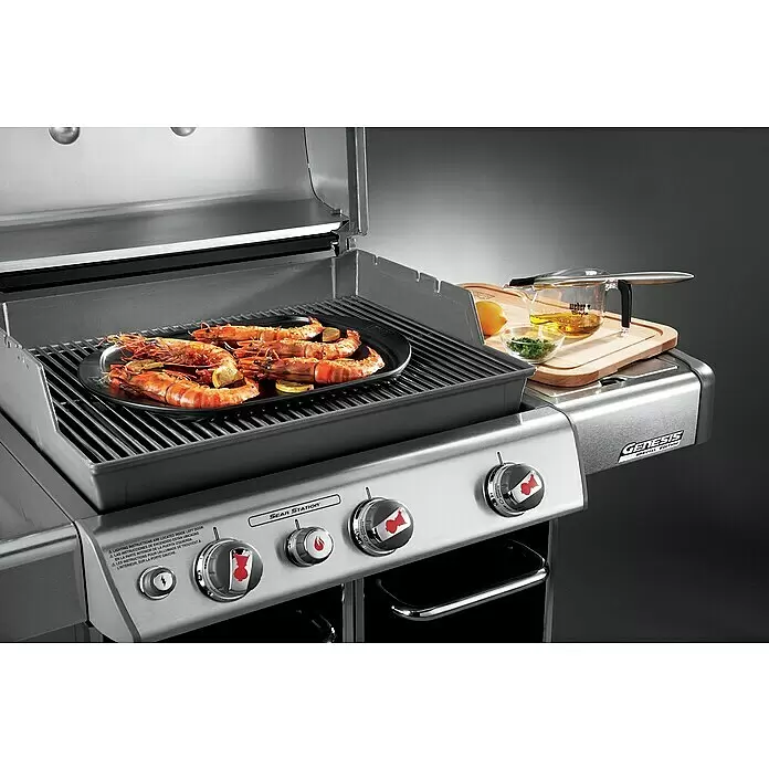 Weber Grillplatte - L x B: 48 x 34,5 cm - Anwendungsbeispiel