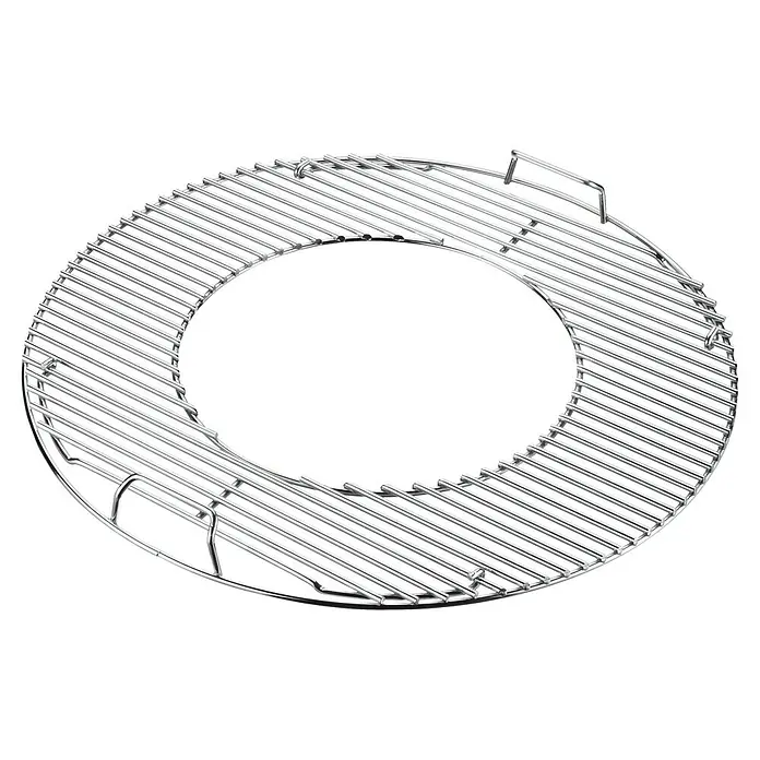 Weber Gourmet BBQ System Parrilla para barbacoa - L x An: 56,61 x 54,61 cm, Diámetro: 57 cm, Acero cromado - Parrilla de acero inoxidable para barbacoas deliciosas. Esta parrilla redonda ofrece mucho espacio y fácil limpieza para un resultado perfecto.