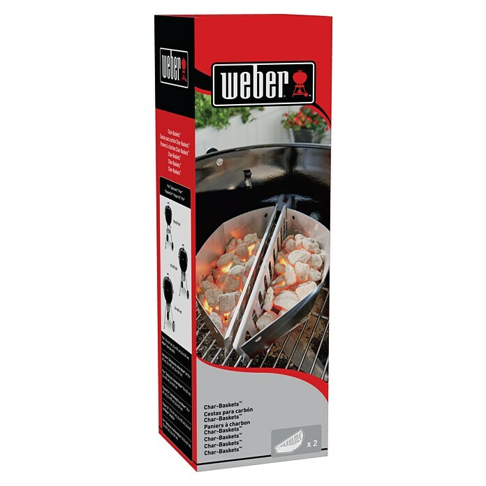 Weber Grillkorb (2 Stk., Geeignet für: Kugelgrill 57 cm)