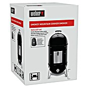 Weber Räucherofen Smokey Mountain Cooker  (Schwarz, Hauptgrillfläche: 2 x Ø 47 cm)