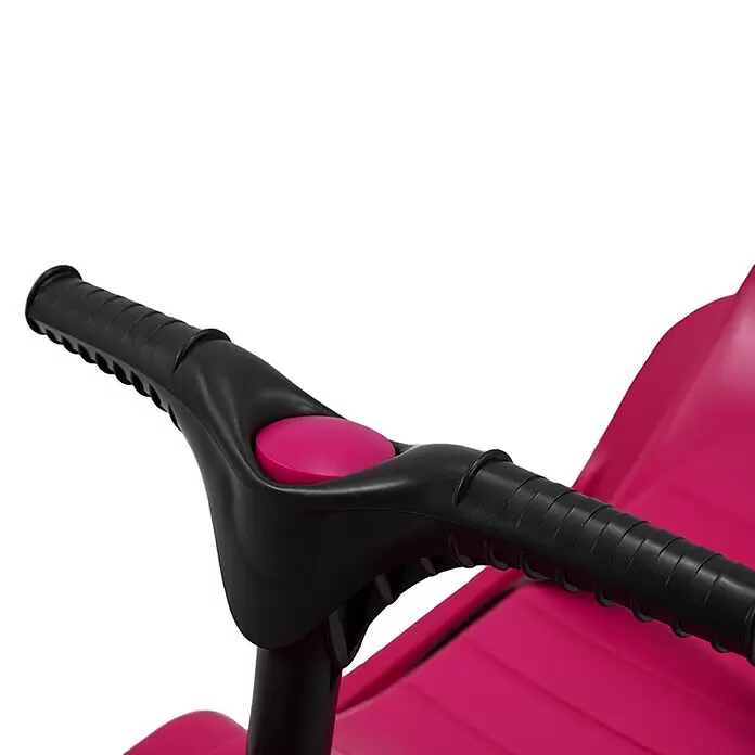 KHW Schlitten Snow Quad - L x B: 91 x 48 cm, Belastbarkeit: 30 kg, Kunststoff, Pink - Detailaufnahme