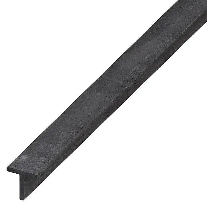 Kantoflex T-Profil - 1.000 x 20 x 20 mm, Stärke: 3 mm, Stahl, Stahlgrau - Graues T-förmiges Metallprofil, ideal für Bau- und Konstruktionsanwendungen. Robust und vielseitig einsetzbar.