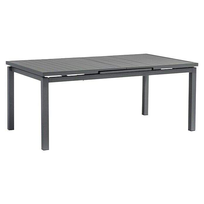 Acamp Gartenmöbel-Set Manhattan/Chicago (9 -tlg., Aluminium, Polyester, Anthrazit, Tischplatte ausziehbar) | BAUHAUS