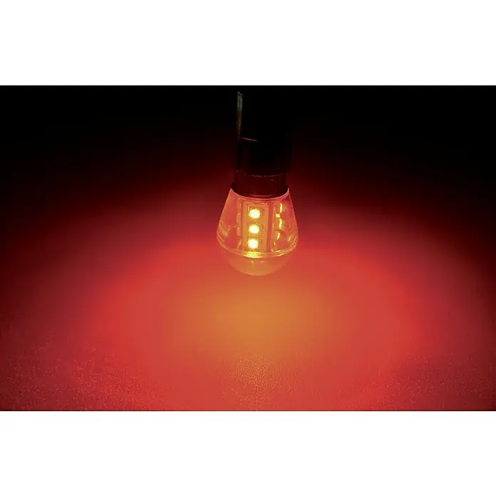 Talamex LED-Navigationsleuchtmittel für Boote - 0,9 W, 10 V - 30 V, Lichtfarbe: Rot - Rote LED-Lampe mit klarem Gehäuse, die ein warmes Licht ausstrahlt. Ideal für stimmungsvolle Beleuchtung und dekorative Zwecke.
