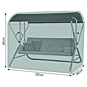 Acamp Hollywoodschaukel-Schutzhülle zu Liegeschaukel Star (L x B x H: 220 x 140 x 180 cm, Polyester, Anthrazit) | BAUHAUS