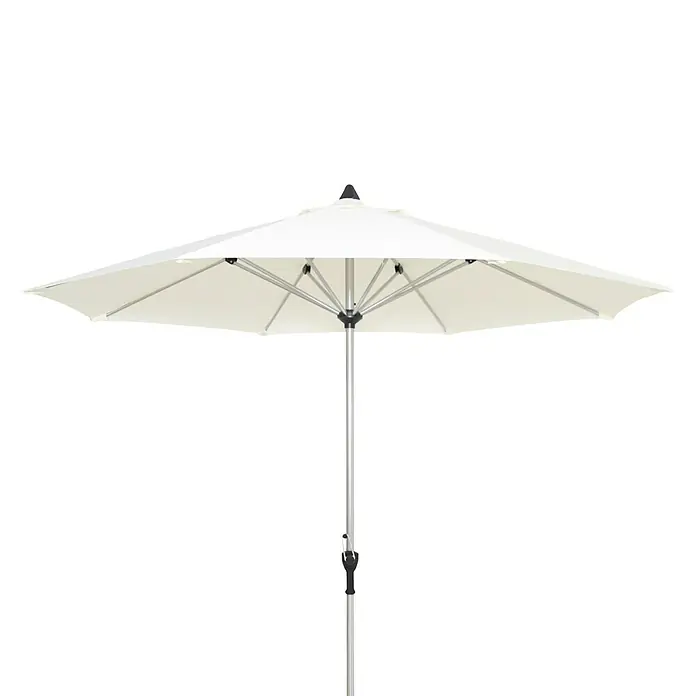 Acamp Marktschirm Acapole - Weiß, Polyester, Durchmesser Bespannung: 2,7 m, Rund - Ein stilvoller, weißer Sonnenschirm. Der perfekte Schattenspender für sonnige Tage auf Terrasse, Balkon oder im Garten.