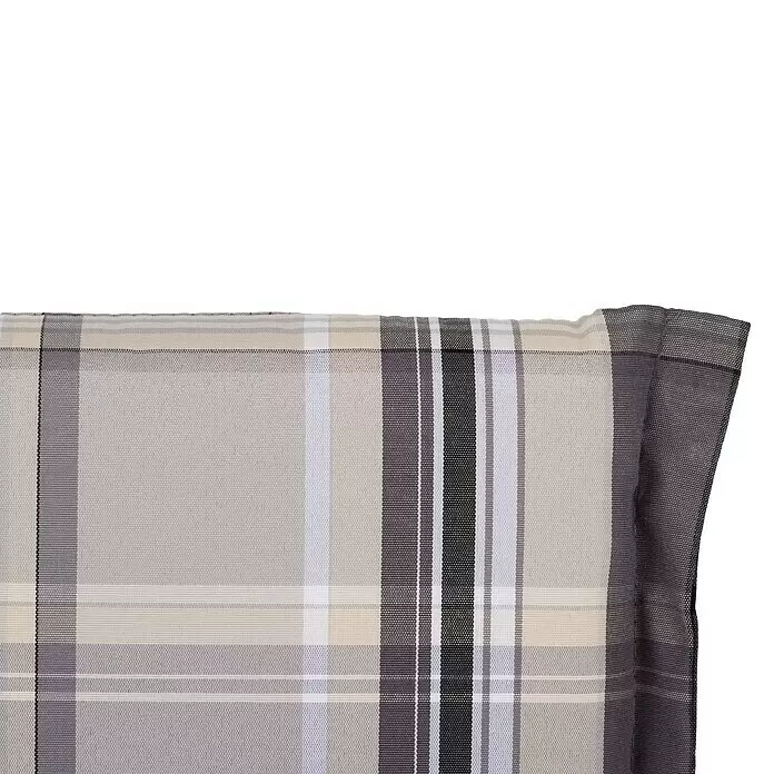 beo Gartenmöbel-Auflage D800 - Hochlehner, 6 Stk., L x B x H: 120 x 48 x 8 cm, Dralon, Polyester, Grau/Hellgrün - Detailaufnahme