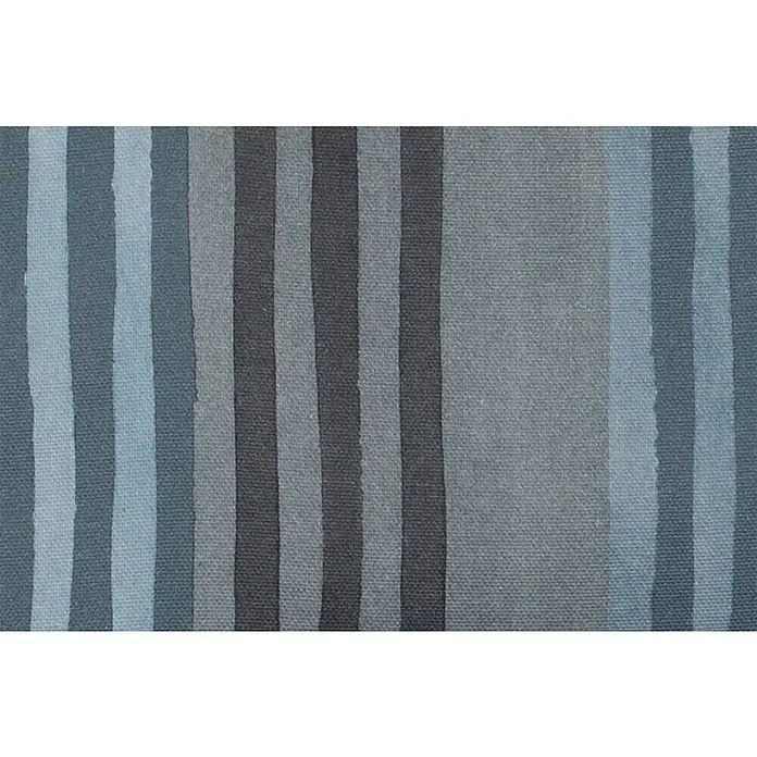 beo Gartenmöbel-Auflage Tissa - Hochlehner, 4 Stk., L x B x H: 118 x 46 x 8 cm, Baumwolle, Polyester, Schaumvlies, Blau/Grau - Gestreifter Stoff in verschiedenen Grautönen. Ein vielseitiger Stoff für Dekorationen, Polsterarbeiten und Bekleidung mit einem modernen, minimalistischen Look.
