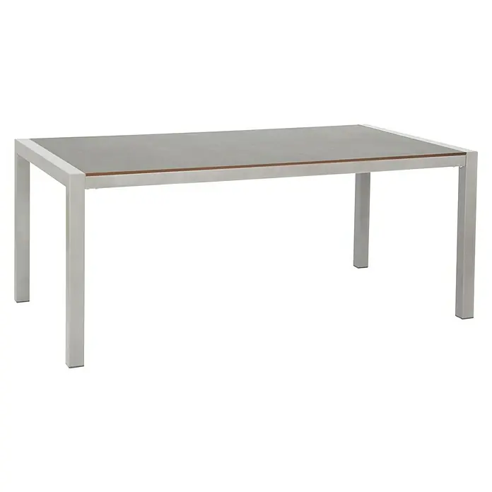 Acamp Gartenmöbel-Set Urban/Extensio - 5 -tlg., Aluminium, HPL, Textil, Anthrazit, Rückenlehne verstellbar - Grauer Esstisch mit silbernen Beinen. Ein schlichtes und modernes Möbelstück für den Essbereich, das durch sein elegantes Design besticht.