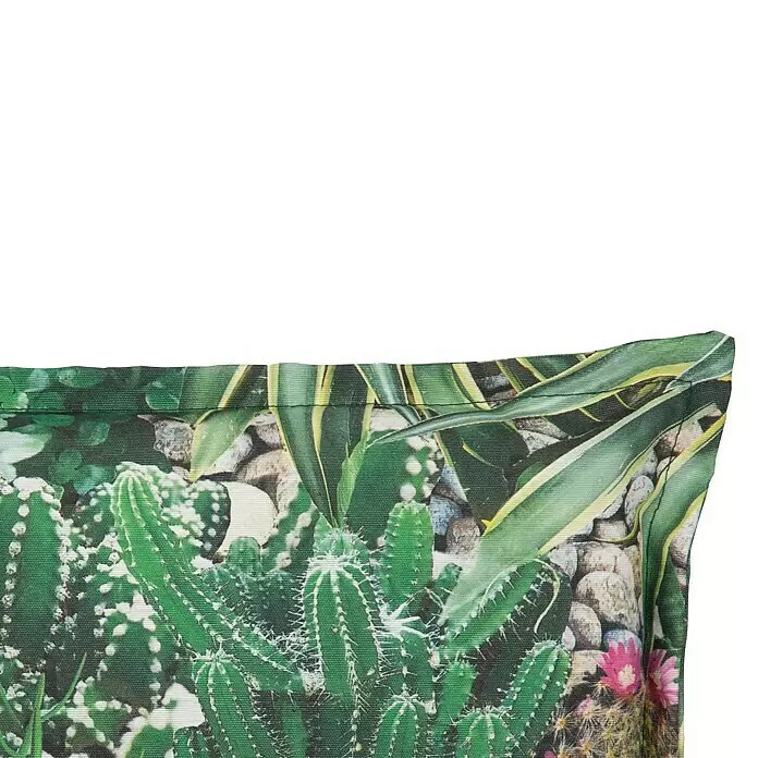 beo Gartenmöbel-Auflage Tegernsee - Hochlehner, 2 Stk., L x B x H: 191 x 58 x 8 cm, Baumwolle, Polyester, Grün - Detailaufnahme