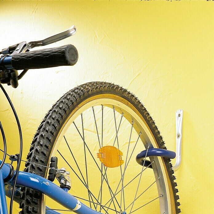 Mottez Fahrrad-Wandhaken (Geeignet für: 1 Fahrrad, Kunststoff-Überzug)