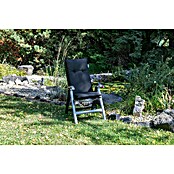 beo Gartenmöbel-Auflage Trabzon (Hochlehner, 2 Stk., L x B x H: 118 x 46 x 8 cm, 50% Baumwolle, 50% Polyester, Schwarz) | BAUHAUS