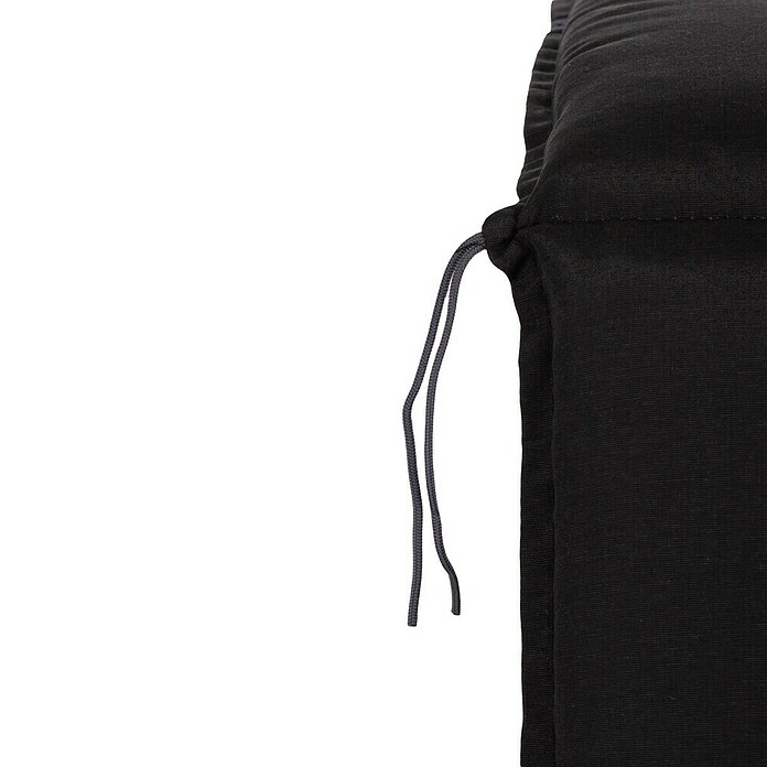 beo Gartenmöbel-Auflage Trabzon (Hochlehner, 4 Stk., L x B x H: 118 x 46 x 8 cm, 50% Baumwolle, 50% Polyester, Schwarz) | BAUHAUS