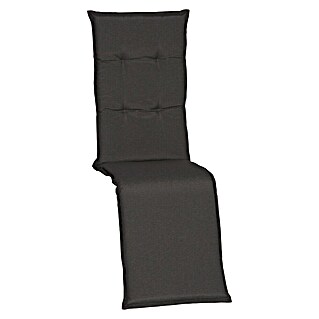beo Gartenmöbel-Auflage Trier (Relaxsesselauflage, L x B x H: 171 x 46 x 8 cm, Baumwolle, Polyester, Anthrazit)