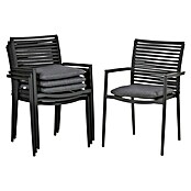 Acamp Gartenmöbel-Set New Jersey/HPL (5 -tlg., Aluminium, HPL, Acatex, Anthrazit, Stapelbar) | BAUHAUS