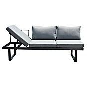 Acamp Gartenmöbel-Set Hollywood (6 -tlg., Aluminium, Glas, Keramik, Polyester, Anthrazit, Gartenstuhl stapelbar) | BAUHAUS