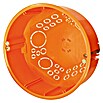 Dietzel Univolt Hohlwanddose mit Deckel (Ø x H: 120 x 45 mm, 1-fach, Orange, 1 Stk.)