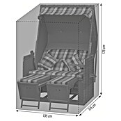 Acamp Strandkorb-Schutzhülle (L x B x H: 135 x 115 x 175 cm, Polyester, Grau) | BAUHAUS