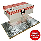 Rockwool Lana de roca con aluminio Firerock (1 m x 60 cm x 3 cm)